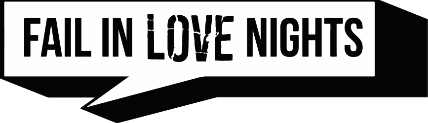 Logo black and white FAIL IN LOVE NIGHTS